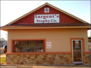 Sargent's trophy front of the building